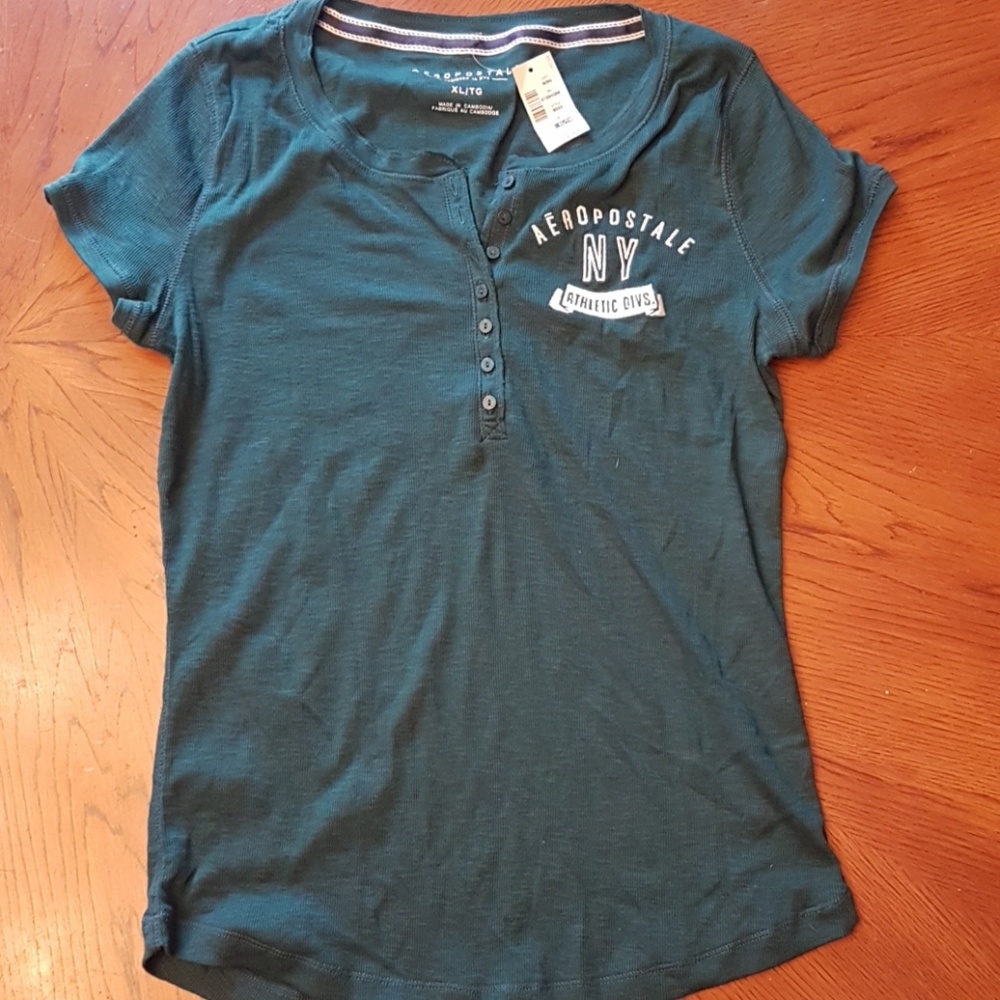 Aeropostale Dark Green Shirt